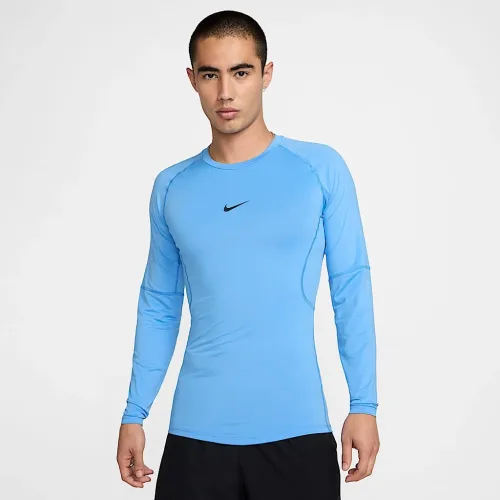 Nike Pro чоловічі Dri-FIT Tight Long-Sleeve Fitness Top блакитний
