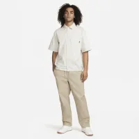 Nike Club мужские Button-Down Short-Sleeve Top цвет коричневый