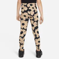Nike Floral Little детские лосины цвет черный