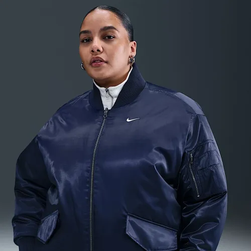 Nike Sportswear женская Therma-FIT Reversible Bomber Куртка (большие размеры) синий