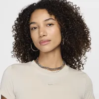 Nike Sportswear Chill Knit женская футболка цвет коричневый