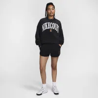 NikeCourt Heritage жіноча Over-оверсайз Crew-Neck Graphic Tennis світшот колір чорний