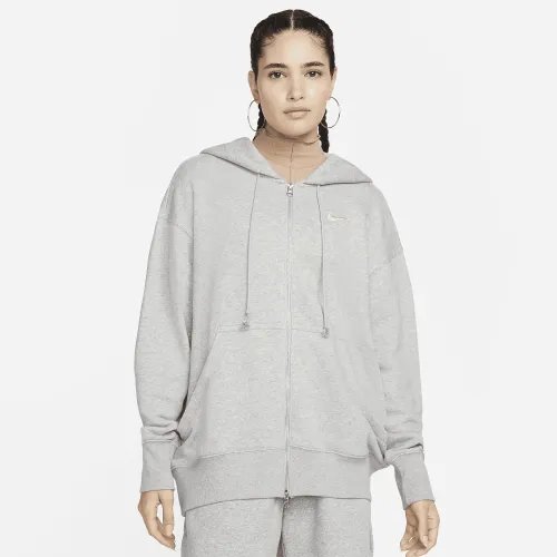 Nike Sportswear Phoenix Fleece жіноча оверсайз Full-Zip Толстовка з капюшоном колір сірий