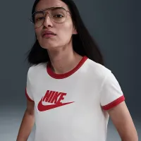 Nike Sportswear женская Short-Sleeve Ringer футболка цвет белый