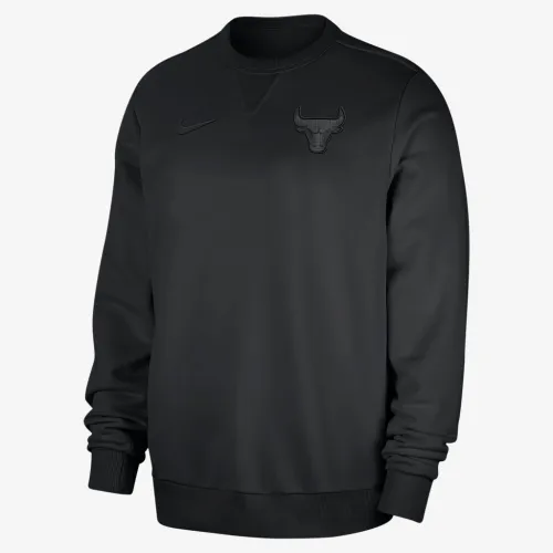 Chicago Bulls Standard Issue чоловічі Nike Dri-FIT NBA Crew-Neck світшот колір чорний