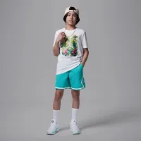 Nike Jordan Flight Essentials Big дитячі Poolside Jumpman футболка колір білий