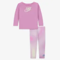 Nike Dri-FIT Baby (12-24M) Long Sleeve футболка and лосіни комплект Pink