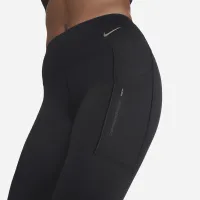 Nike Go женская Firm-Support Mid-Rise Full-Length лосины с карманамицвет черный