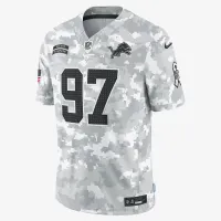 Aidan Hutchinson Detroit Lions Salute to Service мужские Nike Dri-FIT NFL Limited Jersey цвет белый