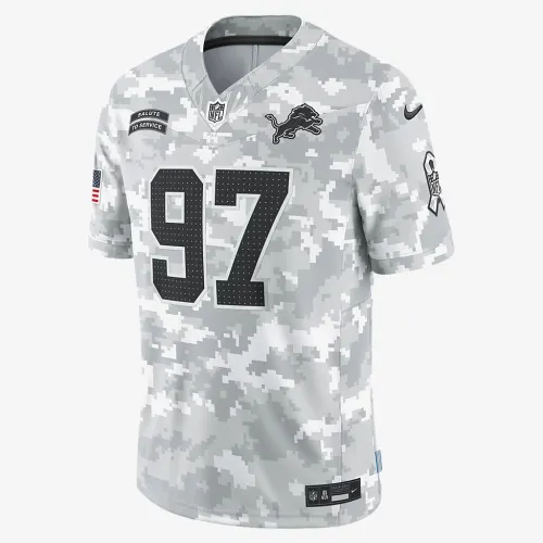 Aidan Hutchinson Detroit Lions Salute to Service мужские Nike Dri-FIT NFL Limited Jersey цвет белый