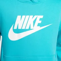 Nike Sportswear Club Fleece Big детские Толстовка с капюшоном цвет зеленый