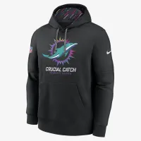 Miami Dolphins Crucial Catch Club чоловічі Nike NFL Pullover Толстовка з капюшоном колір чорний