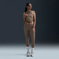 Nike Zenvy жіноча Gentle-Support З високою талією Full-Length лосіни колір коричневий