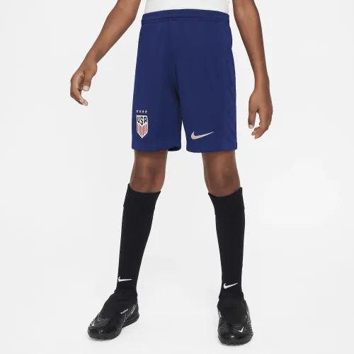 U.S. 2022/23 Stadium Home Big детские Nike Dri-FIT Soccer шорты синий