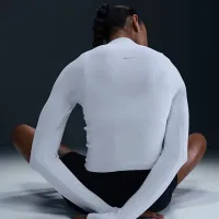 Nike Zenvy женская Dri-FIT Long-Sleeve Top цвет белый
