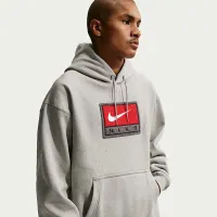 Nike Solo Swoosh чоловічі Fleece Pullover Толстовка з капюшоном колір сірий