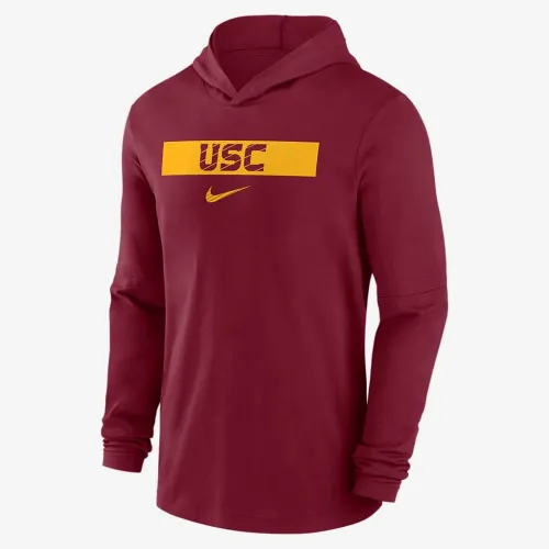 USC Trojans Sideline чоловічі Nike Dri-FIT College Long-Sleeve Hooded Top колір червоний