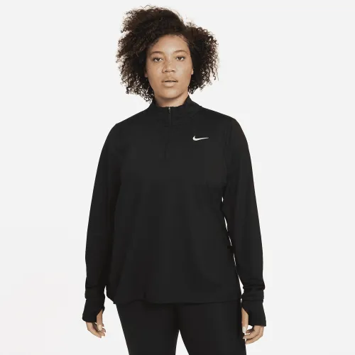 Nike Element жіноча 1/2-Zip Running Top (великі розміри) колір чорний