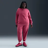 Nike Sportswear Phoenix Fleece жіноча оверсайз Crew-Neck світшот (великі розміри) колір фіолетовий