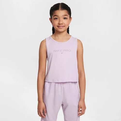 Nike Pro Girls' Dri-FIT Tank Top цвет фиолетовый