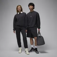Nike Air Jordan Wordmark чоловічі Fleece Crew-Neck світшот колір чорний