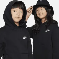 Nike Sportswear Club Fleece Big детские Pullover Толстовка с капюшоном цвет черный