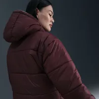 Nike Sportswear Classic Puffer жіноча Therma-FIT Loose Hooded Куртка колір червоний