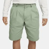 Nike Life мужские Pleated Chino шорты цвет зеленый