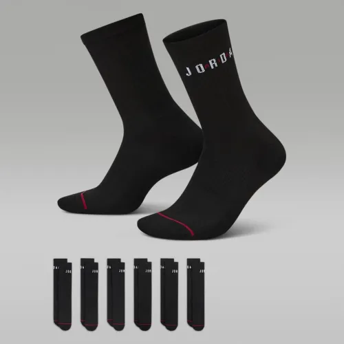 Nike Jordan Everyday Crew шкарпетки (6 пар) колір чорний