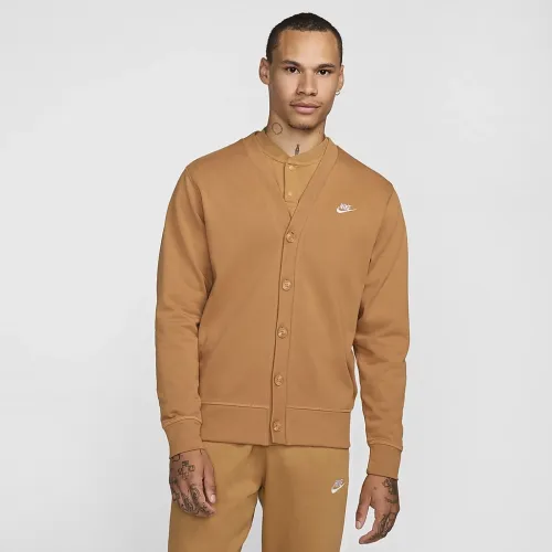Nike Club чоловічі Knit Fairway Cardigan колір коричневий