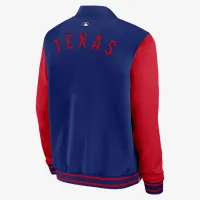 Texas Rangers Authentic Collection Dugout мужские Nike MLB Full-Zip Bomber Куртка синий