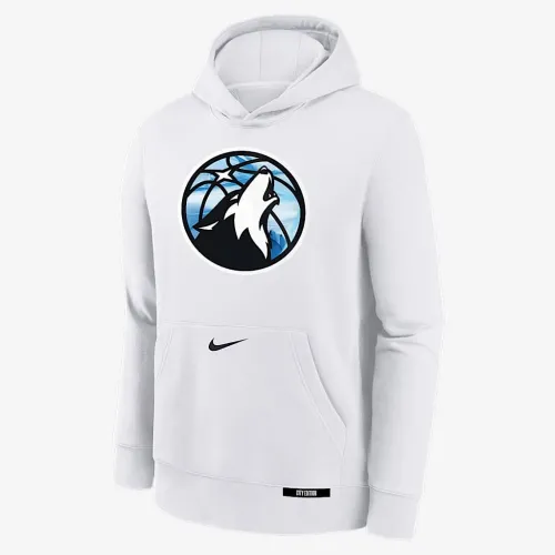 Minnesota Timberwolves Club City Edition Big дитячі Nike NBA Pullover Толстовка з капюшоном колір білий