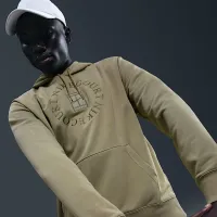 NikeCourt Heritage мужские Dri-FIT French Terry Tennis Pullover Толстовка с капюшоном цвет коричневый