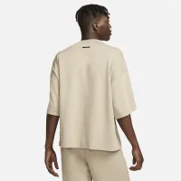 Nike Sportswear Tech Fleece Reimagined мужские оверсайз Short-Sleeve свитшот цвет коричневый