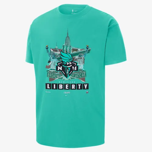 New York Liberty мужские Nike WNBA Max90 футболка цвет зеленый