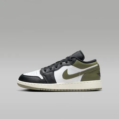 Nike Air Jordan 1 Low Big дитячі Кросівки колір чорний