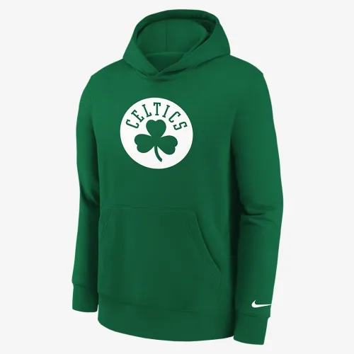 Boston Celtics Essential Big детские Nike NBA Pullover Толстовка с капюшоном цвет зеленый