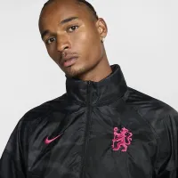 Chelsea FC Windrunner Third мужские Nike Soccer Anorak Куртка цвет черный