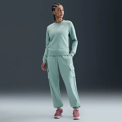 Nike Sportswear Club Fleece женская Mid-Rise оверсайз Cargo Sweatpants цвет зеленый