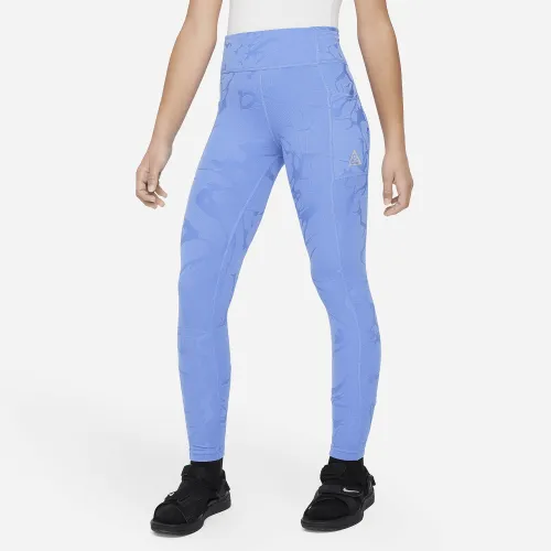 Nike ACG Therma-FIT Big детские (Girls') лосины синий