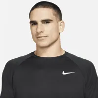 Nike Essential чоловічі Short-Sleeve Hydroguard Swim Shirt колір чорний