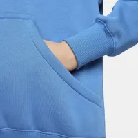 Nike Sportswear Phoenix Fleece женская оверсайз Pullover Толстовка с капюшоном синий