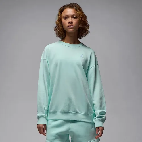 Nike Jordan Brooklyn Fleece жіноча French Terry Crew-Neck світшот колір зелений