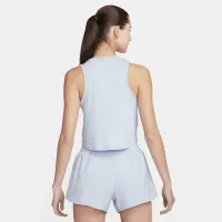 Nike One Classic женская Dri-FIT Cropped Tank Top синий