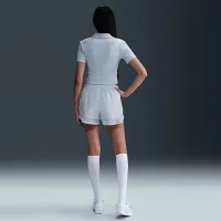 Nike Sportswear Essential женская Short-Sleeve Polo Top синий
