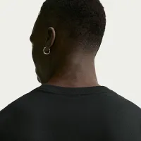 Nike Life мужские Short-Sleeve Boxy Knit Top цвет черный