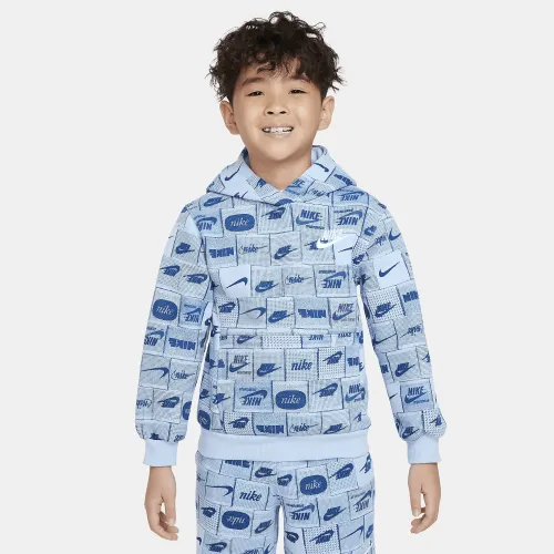Nike Sportswear Club Little дитячі Толстовка з капюшоном блакитний