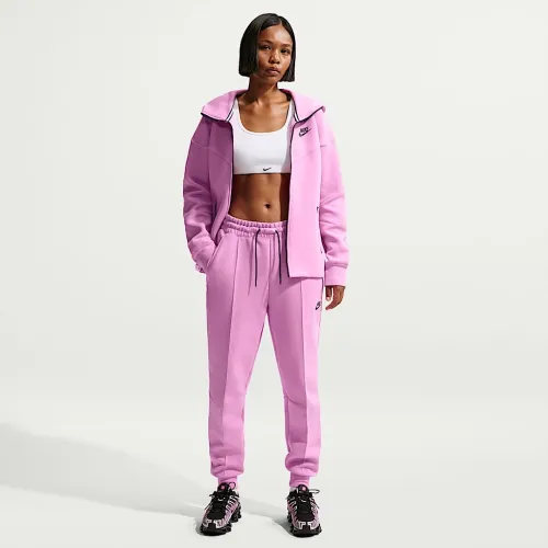 Nike Sportswear Tech Fleece женская Mid-Rise Joggers цвет фиолетовый