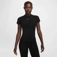 Nike Pro жіноча Dri-FIT Short-Sleeve Top колір чорний