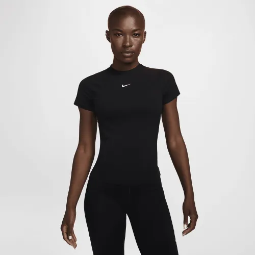 Nike Pro жіноча Dri-FIT Short-Sleeve Top колір чорний
